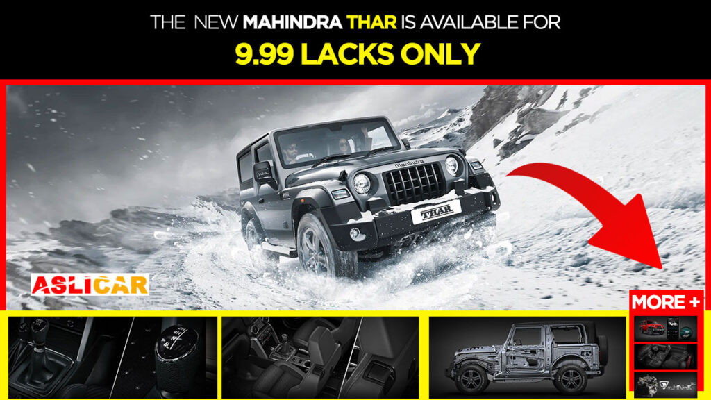 The new Mahindra Thar, now available for 9.99 lacks only